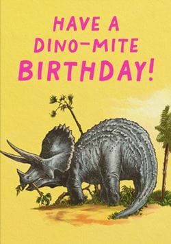 Dino-Mite Birthday Card