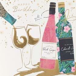 Wine Birthday Card