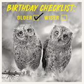 Checklist Birthday Card