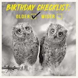 Checklist Birthday Card