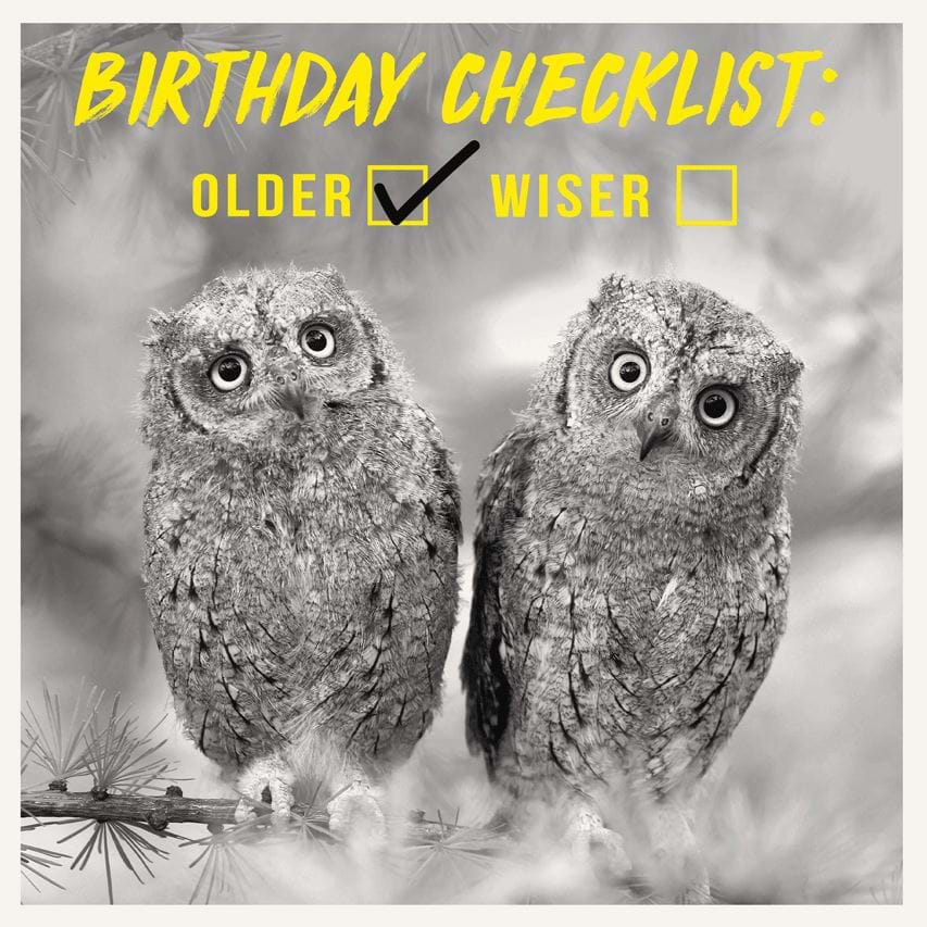Checklist Birthday Card