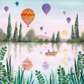 Hot Air Balloons Greeting Card