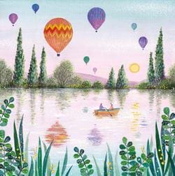 Hot Air Balloons Greeting Card