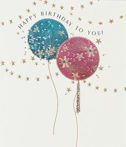 Balloons Birthday Card