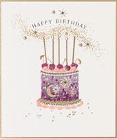 Cherry Cake Birthday Card