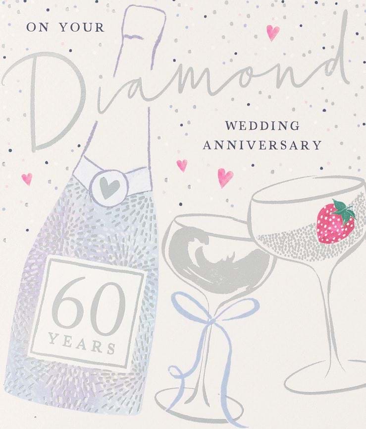 Fizz Diamond Anniversary Card