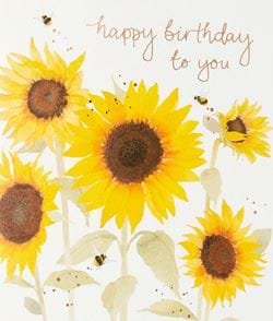 Sunflowers Birthday Card