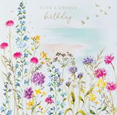 Coastal Flowers Birthday Card