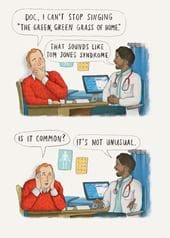 Tom Jones Syndrome Birthday Card