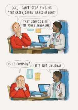 Tom Jones Syndrome Birthday Card