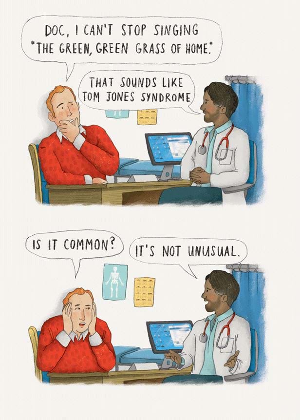 Tom Jones Syndrome Birthday Card