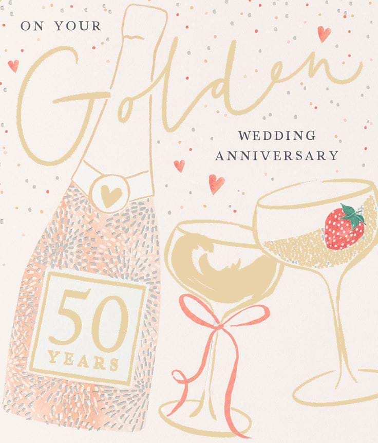 Fizz Golden Anniversary Card
