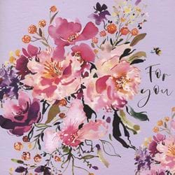 For You Floral Birthday Card