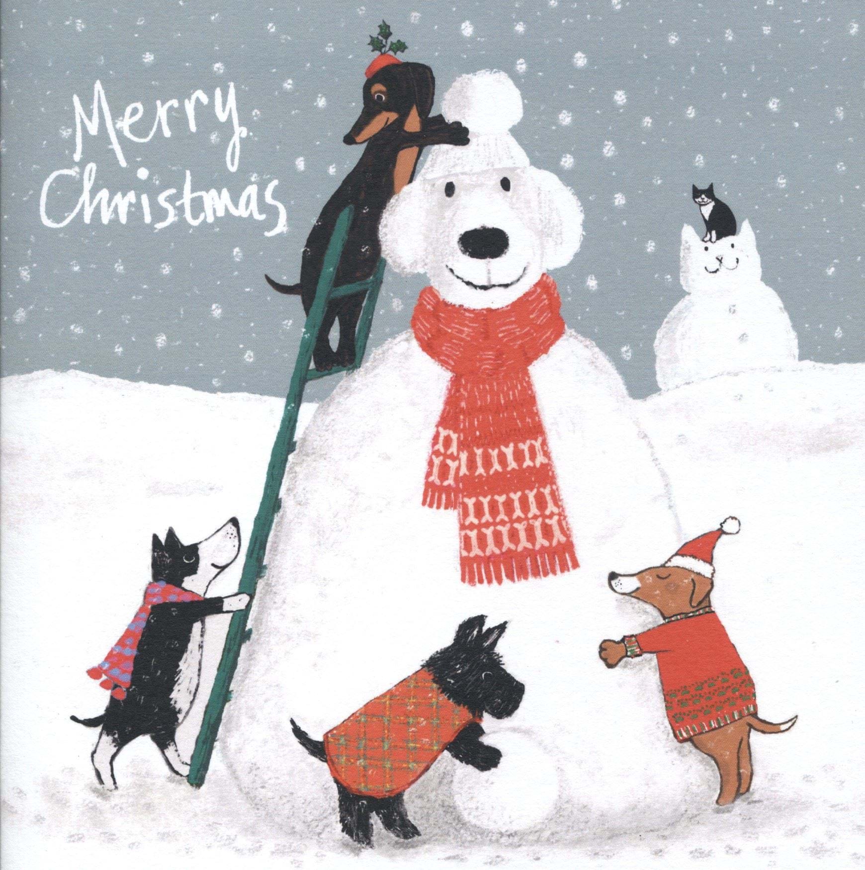 Snowdog Christmas Card