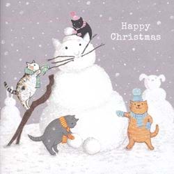 Snowcat Christmas Card