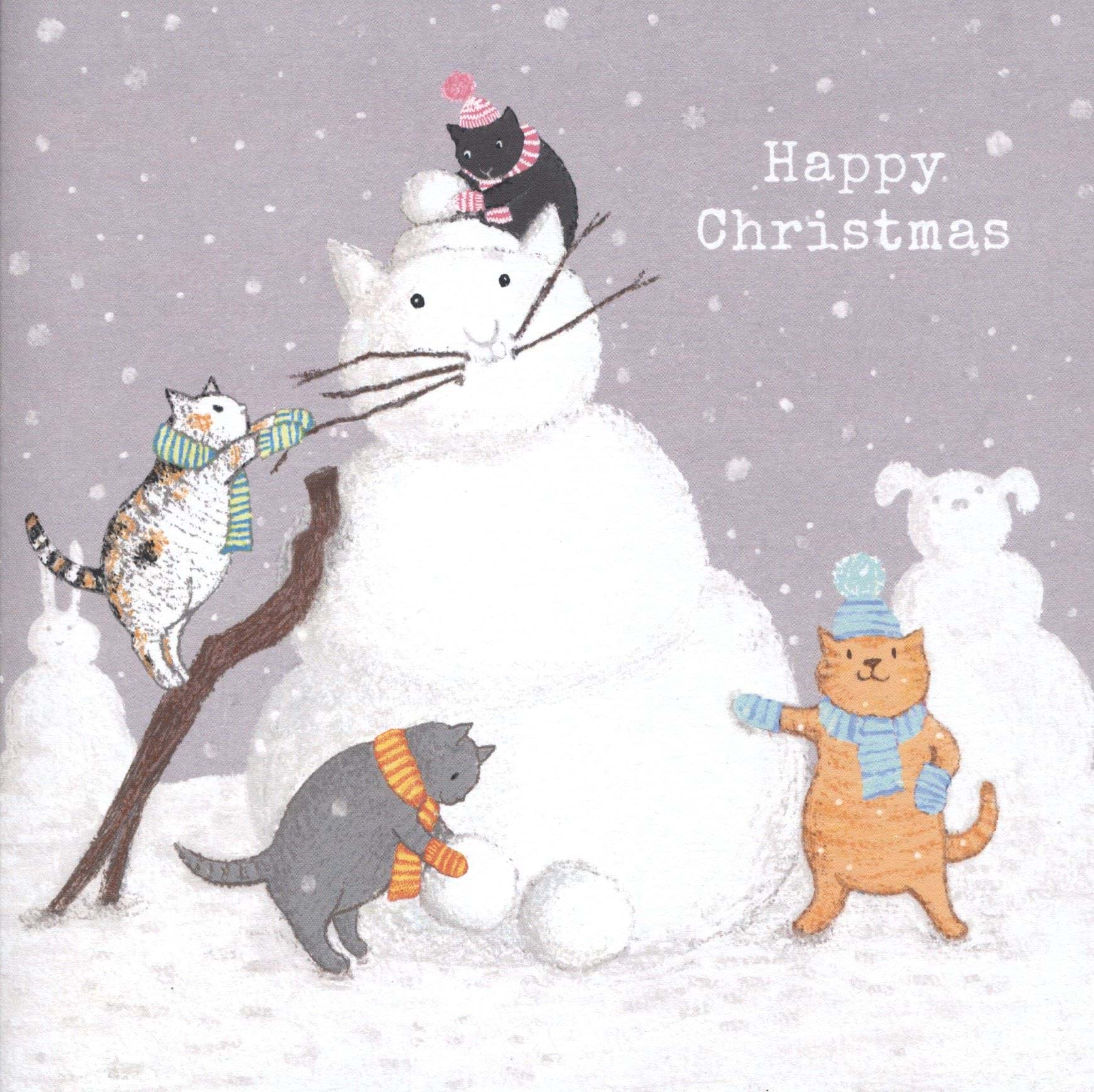 Snowcat Christmas Card