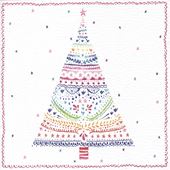 Patterned Tree Christmas Card