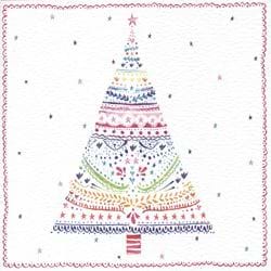 Patterned Tree Christmas Card