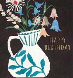 Vase with Flowers Birthday Card