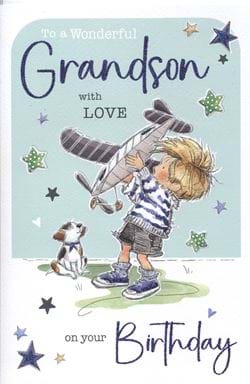Wonderful Grandson Birthday Card