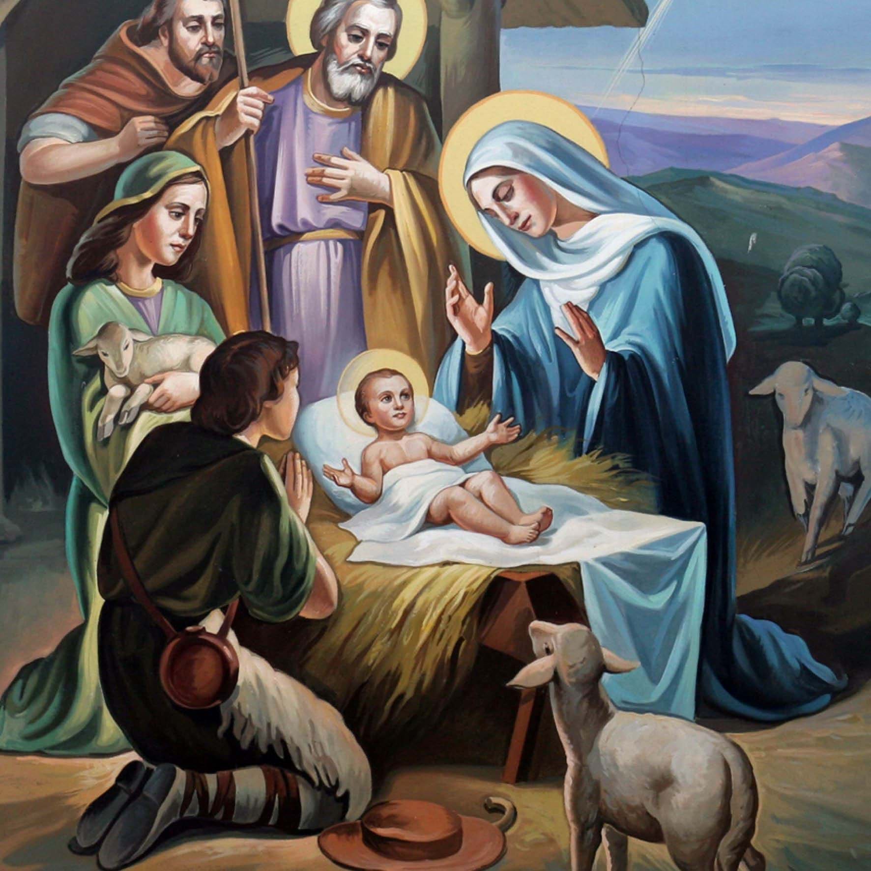 Adoration - Personalised Christmas Card