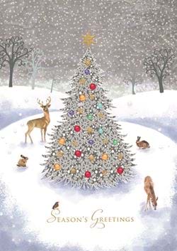 Woodland Wildlife - Personalised Christmas Card