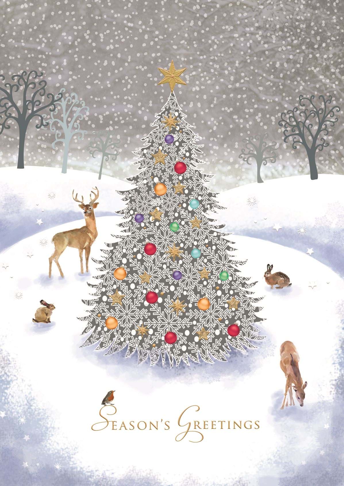 Woodland Wildlife - Personalised Christmas Card