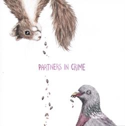 Partners In Crime Greeting Card