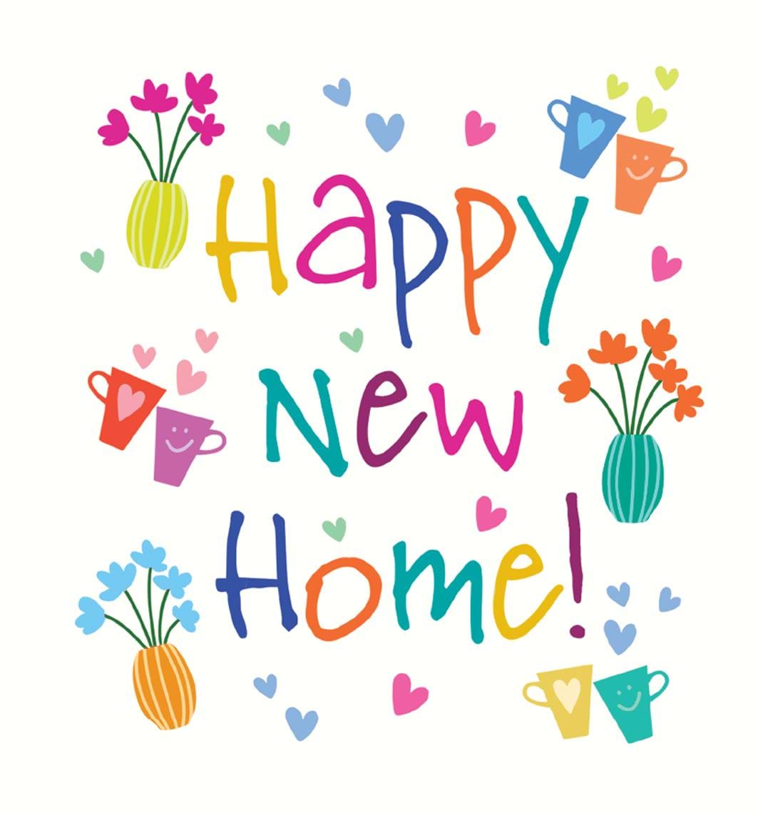 Colourful New Home Card