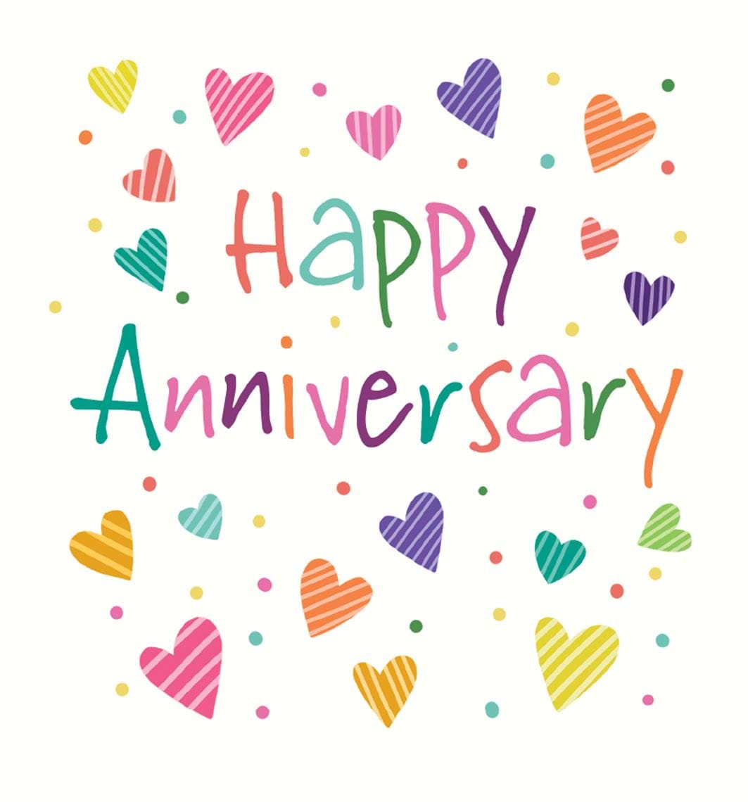 Colourful Anniversary Card