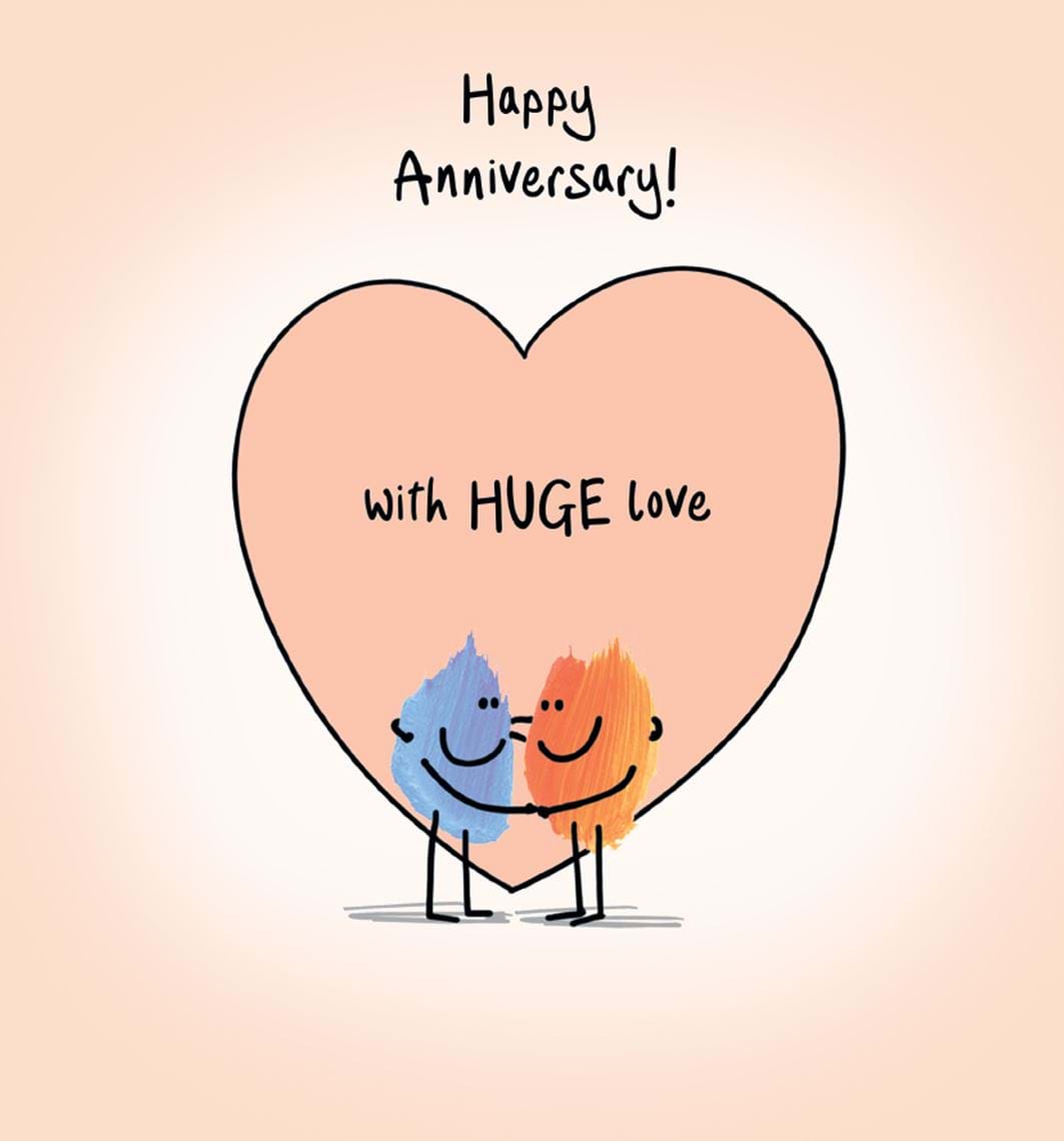 Huge Love Anniversary Card