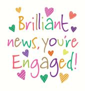 Brilliant News Engagement Card