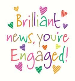 Brilliant News Engagement Card