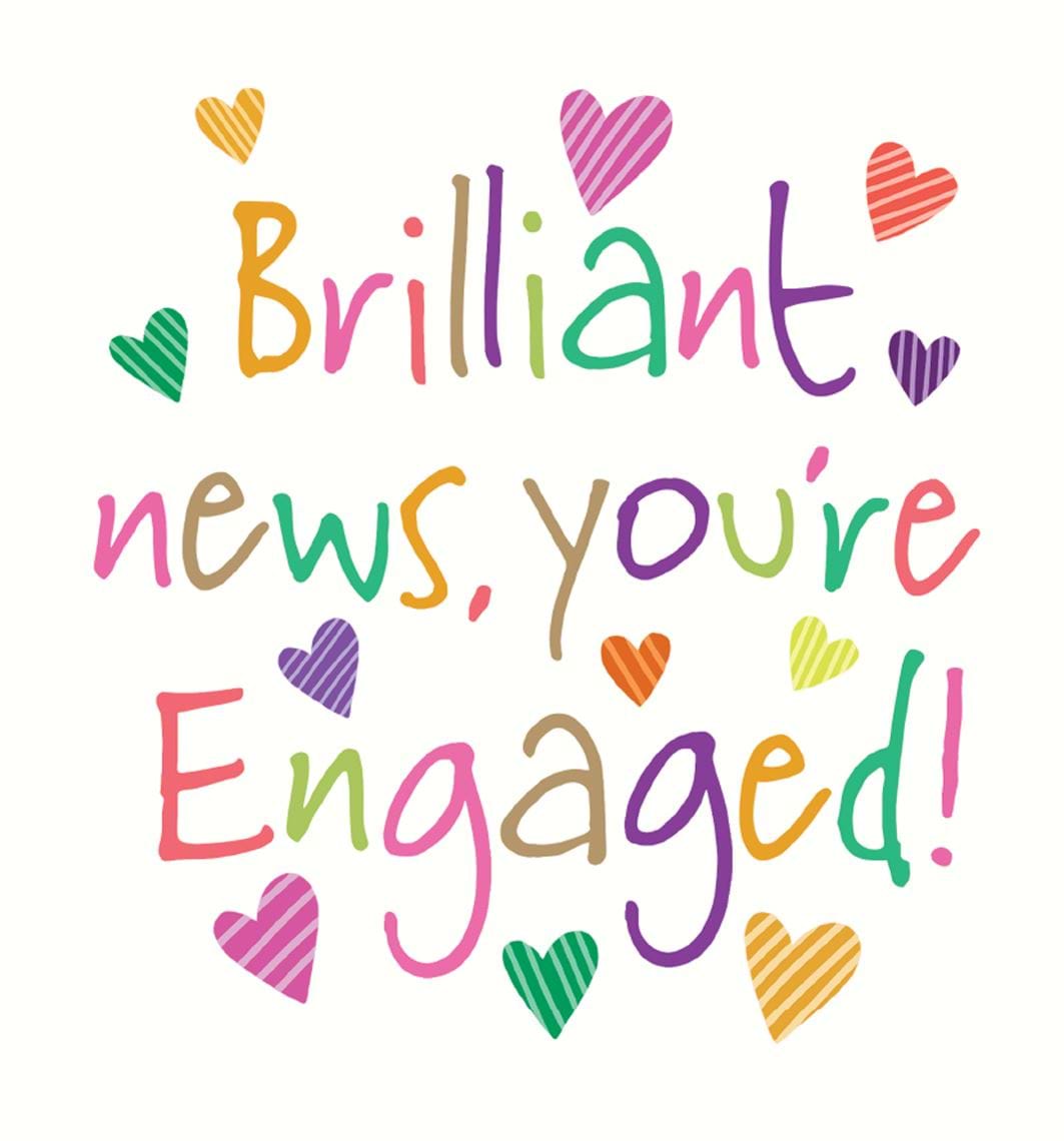 Brilliant News Engagement Card