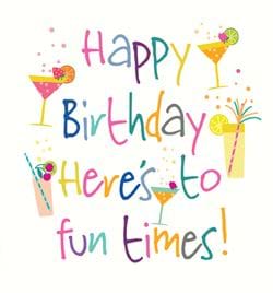 Fun Times Birthday Card