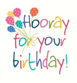 Hooray Birthday Card