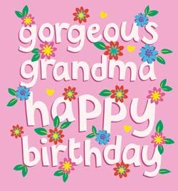 Gorgeous Grandma Birthday Card