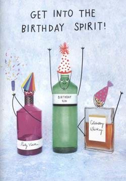 Get Into The Spirit Birthday Card