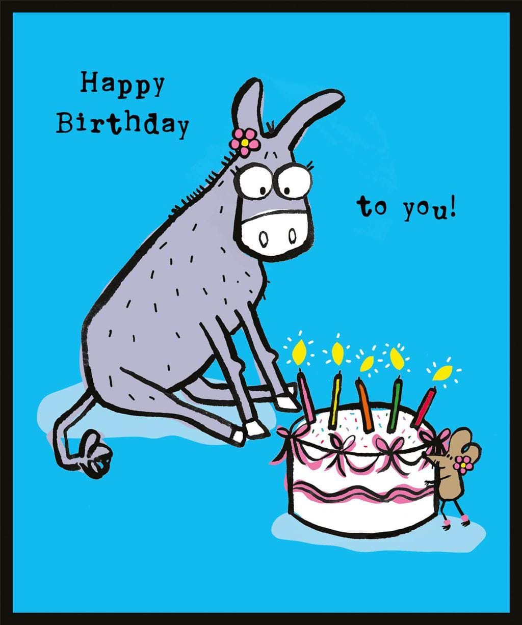 Donkey Birthday Card