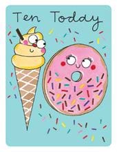 Treats 10th Birthday Card