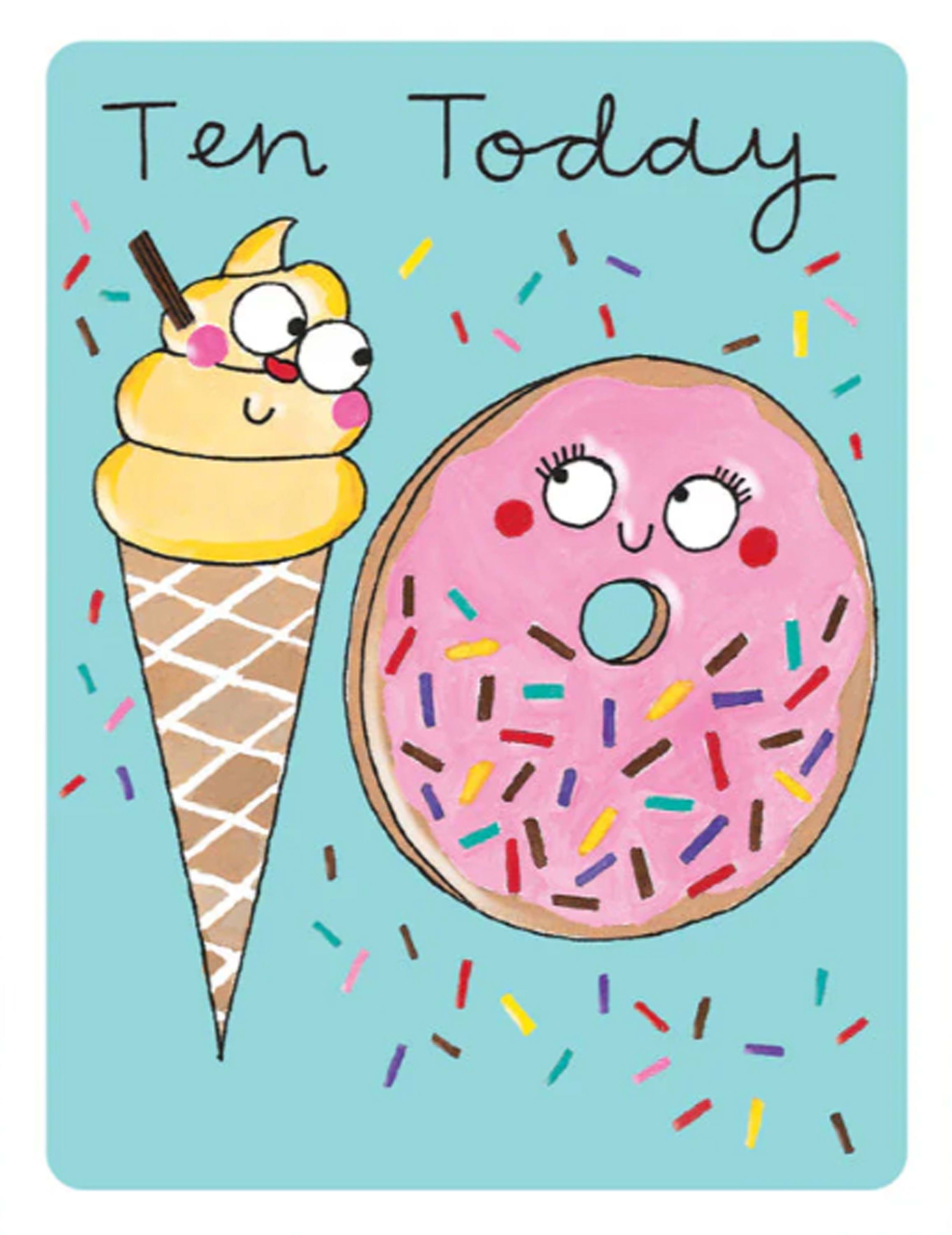 Treats 10th Birthday Card