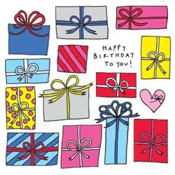 Presents Birthday Card