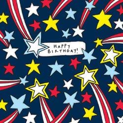 Shooting Stars Birthday Card