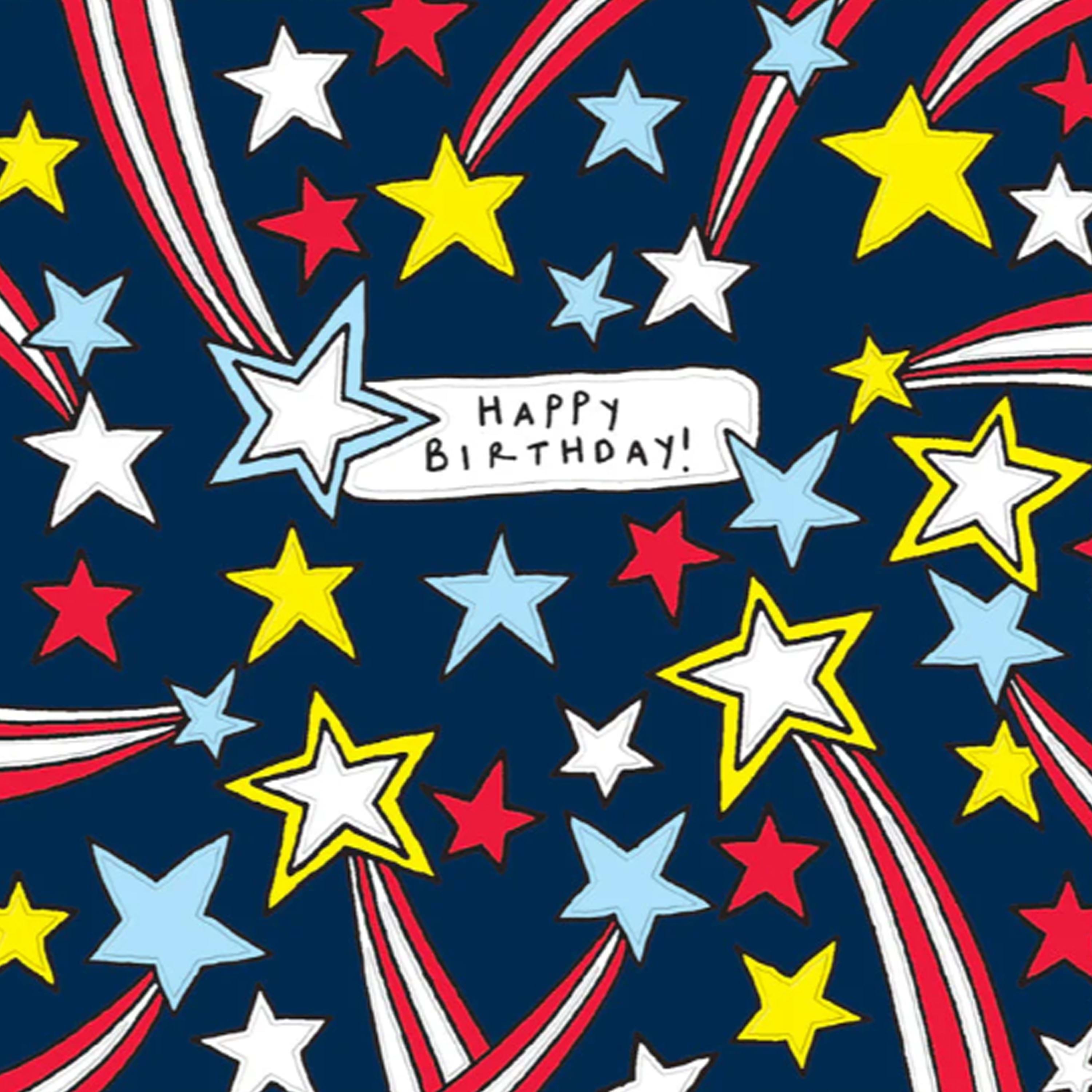 Shooting Stars Birthday Card
