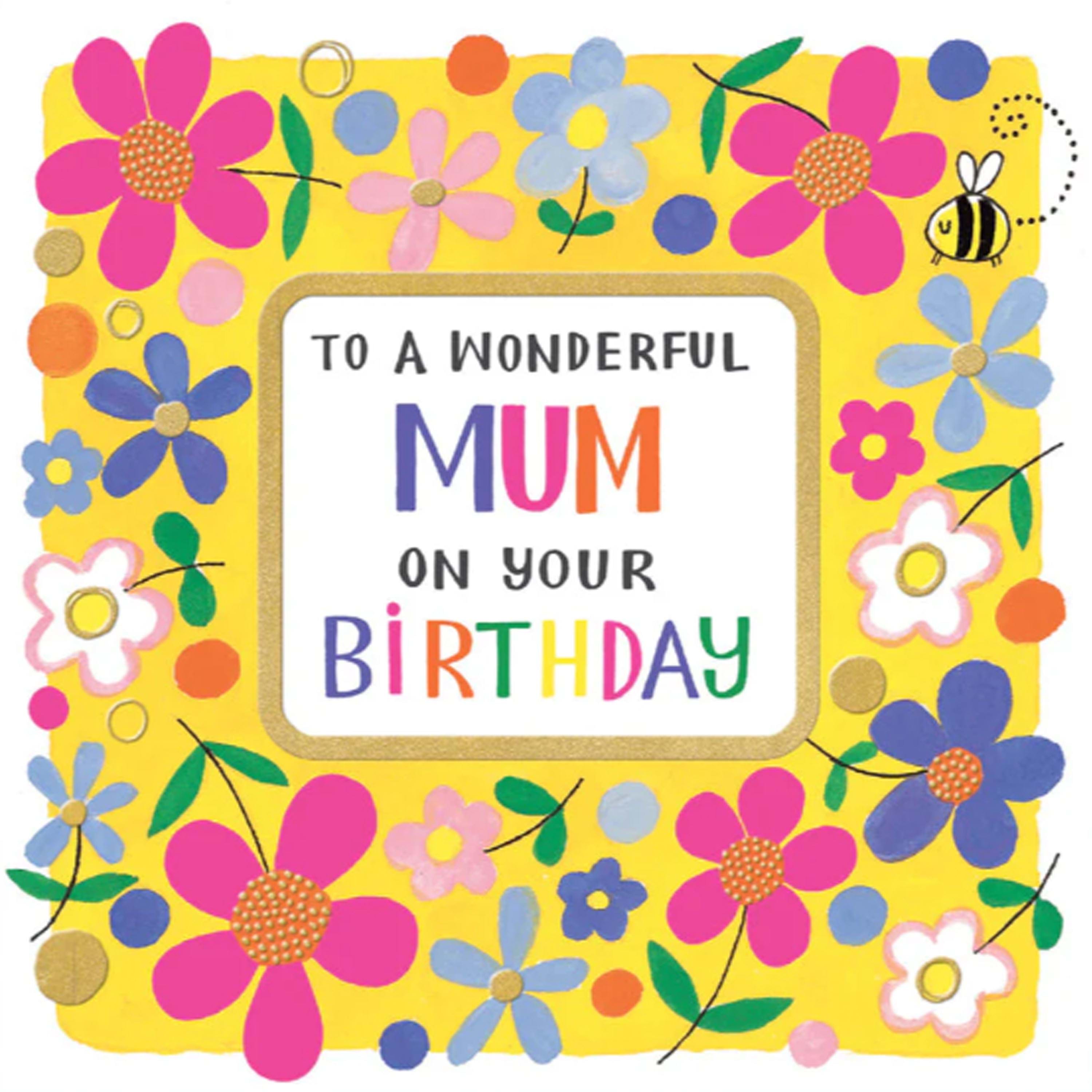 Flowers Mum Birthday Card