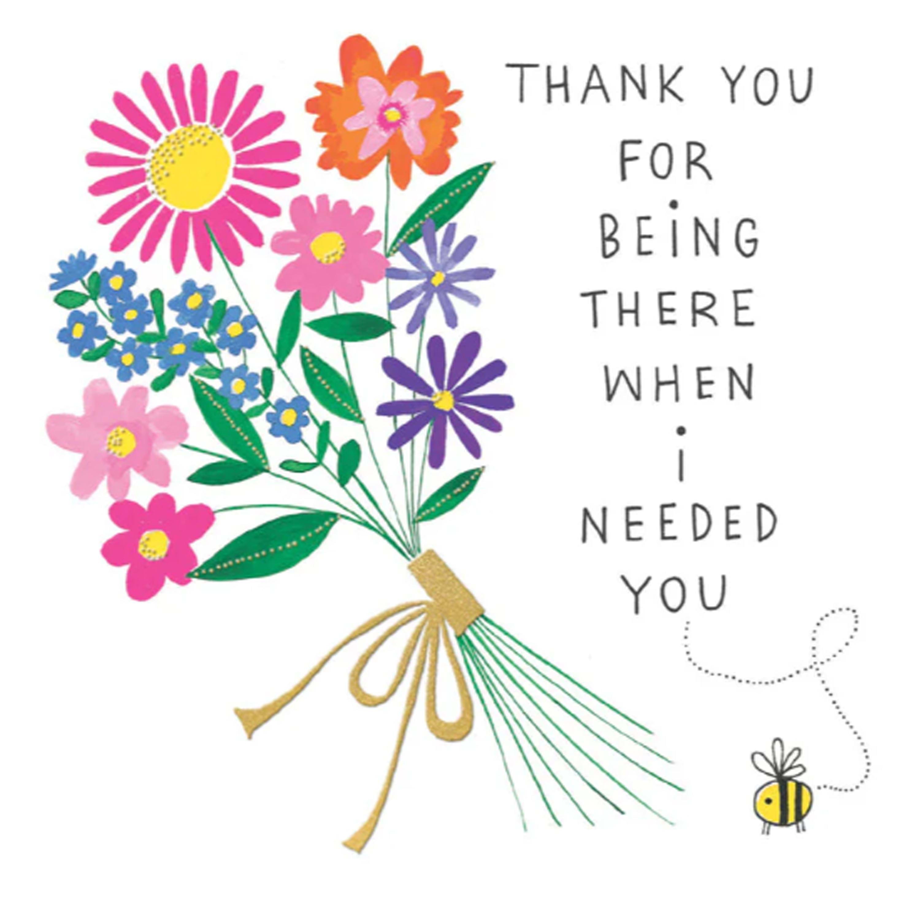 Being There Thank You Card
