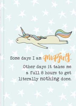 Unicorn Lined A6 Notebook