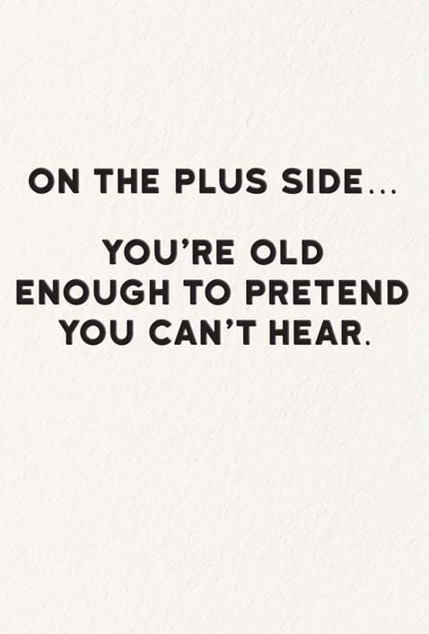 Pretend You Can't Hear Birthday Card