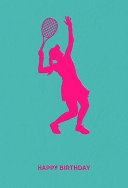Tennis Birthday Card