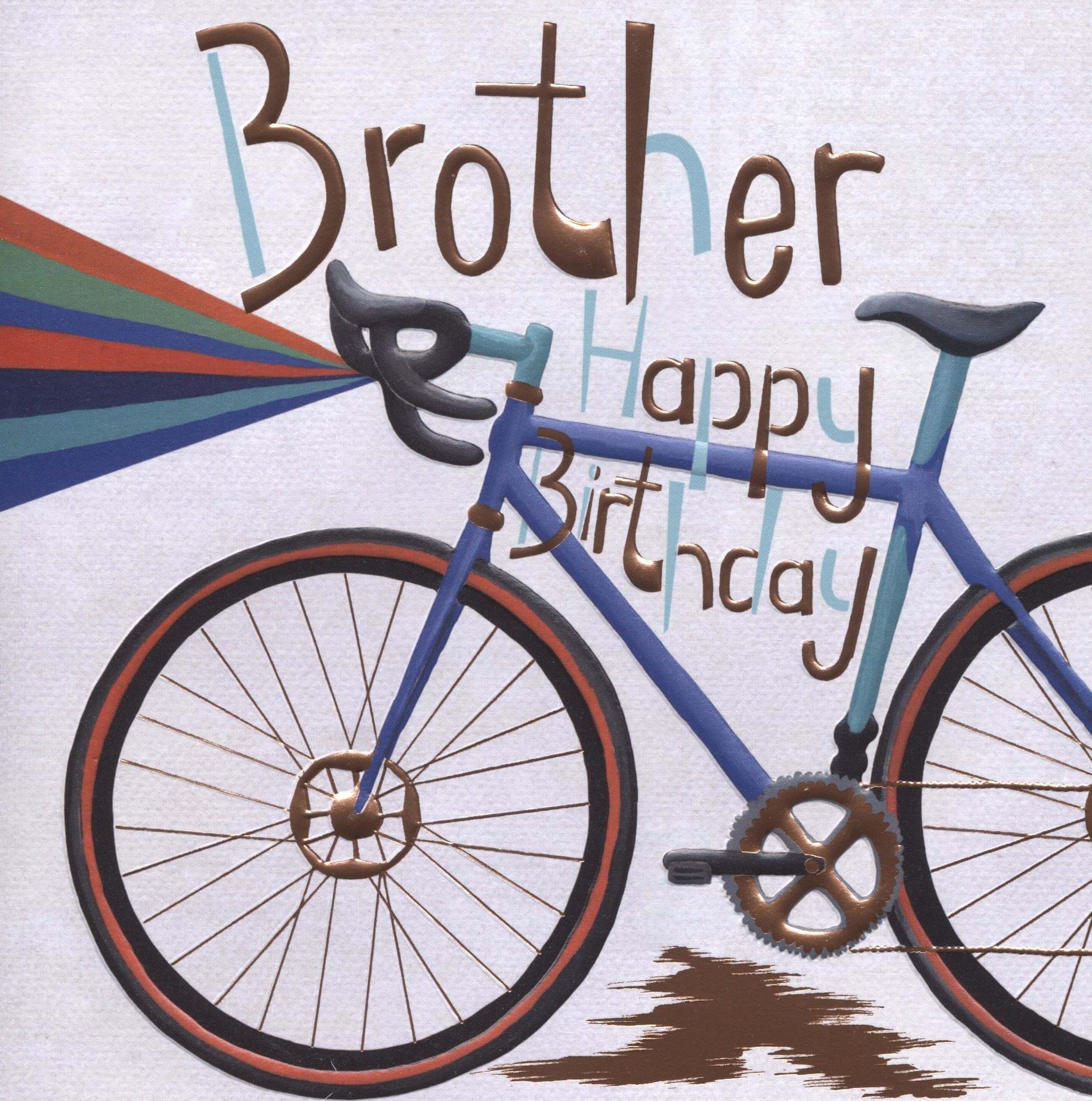 Bike Brother Birthday Card